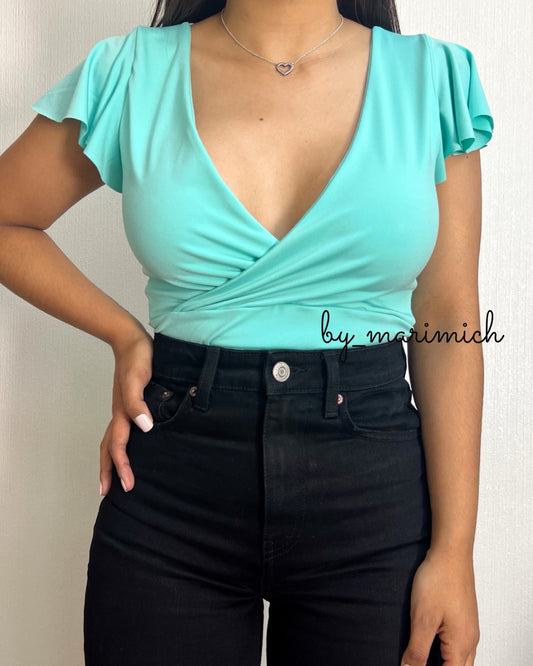 Tops vuelitos Aqua