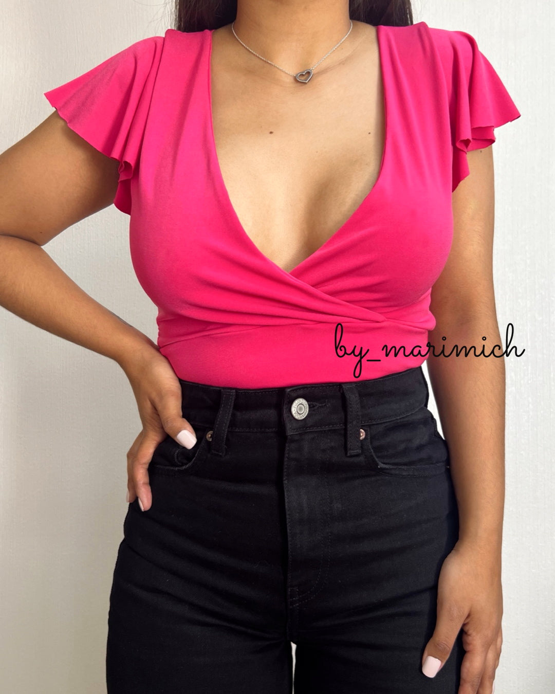 Tops vuelitos fucsia